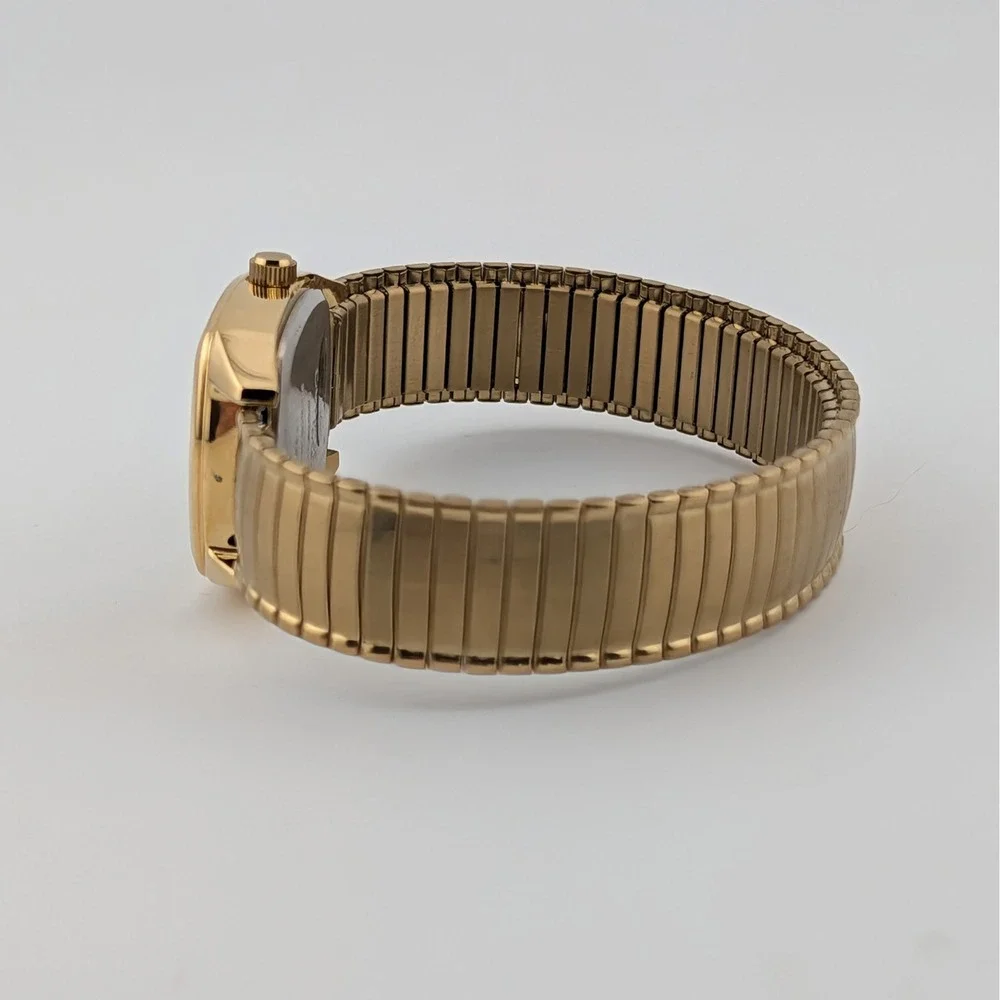 Timex Carriage Women's 26mm Sunburst Dial Gold Tone Quartz Cushion Case Watch